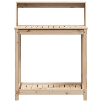 Oppottafel met schappen 82,5x50x109,5 cm massief grenenhout 5