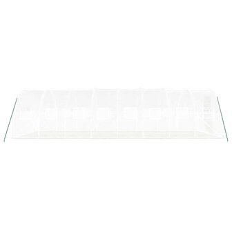 Tuinkas met stalen frame 24 m&sup2; 8x3x2 m wit 5