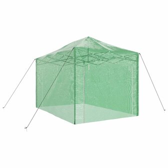 Kas met pop-up frame met dak Groen 280 x 410 x 315 cm IJzer 4