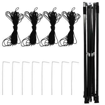 Kas met pop-up frame met dak Groen 280 x 410 x 315 cm IJzer 9