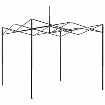 Kas met pop-up frame met dak Groen 290 x 290 x 315 cm IJzer 5