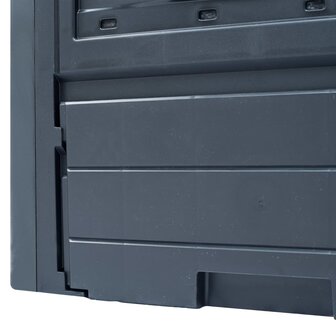 Compostbak 260 L 60x60x73cm grijs 6