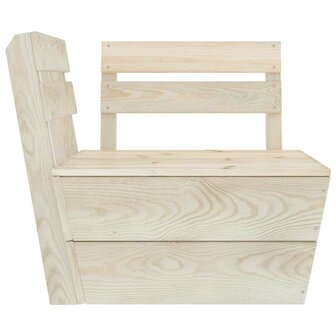 Hoekbank sectioneel pallet ge&iuml;mpregneerd vurenhout 3