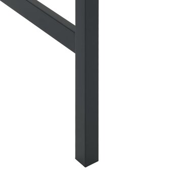 Bartafel 50x50x110 cm gepoedercoat staal zwart 6