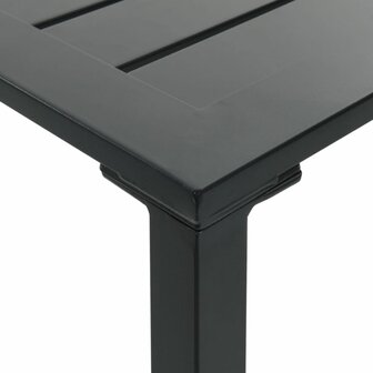 Bartafel 50x50x110 cm gepoedercoat staal zwart 7