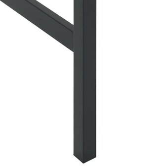Bartafel 100x50x110 cm gepoedercoat staal zwart 6