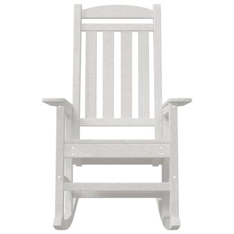 Schommelstoel 2 pcs Wit 92 x 70 x 108 cm Polyetheen 5