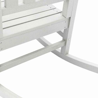 Schommelstoel 2 pcs Wit 92 x 70 x 108 cm Polyetheen 8