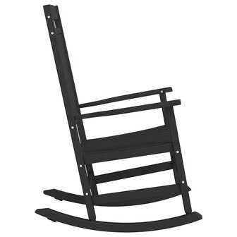 Schommelstoel Zwart 84 x 65 x 114 cm Kunststof 5