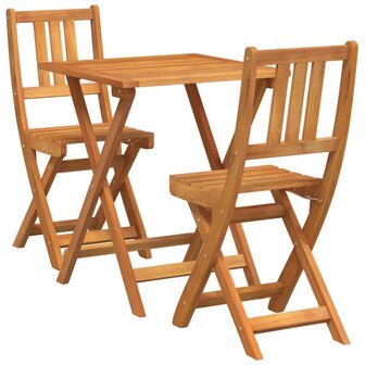 Bistroset 3 pcs Olie naturel Massief Acaciahout 2