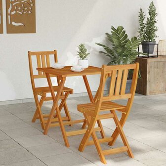Bistroset 3 pcs Olie naturel Massief Acaciahout 4