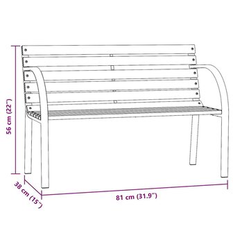 Kindertuinbank 81 cm Chinees vurenhout 7