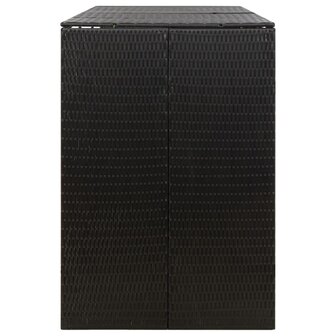 Containerberging driedubbel 207x80x117 cm poly rattan zwart 5