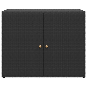 Tuinkast Zwart 100x55,5x80 cm Poly Rattan 6