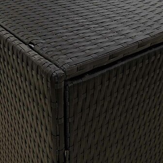 Tuinkast Zwart 100x55,5x80 cm Poly Rattan 9