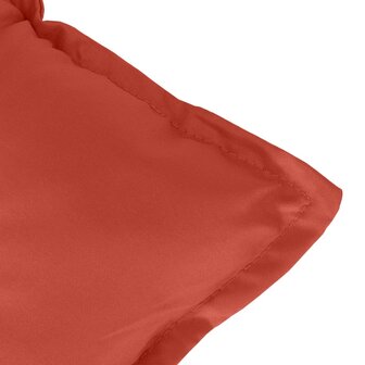 Tuinbankkussen 120x50x7 cm stof gem&ecirc;leerd rood 5