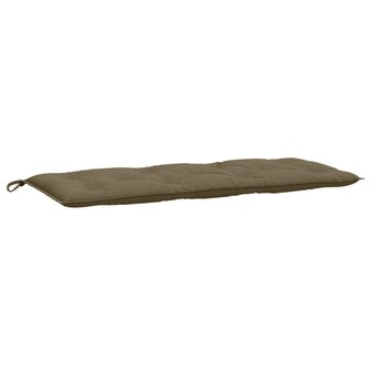 Tuinbankkussen 120x50x7 cm stof gem&ecirc;leerd taupe 2