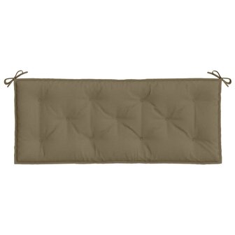 Tuinbankkussen 120x50x7 cm stof gem&ecirc;leerd taupe 4