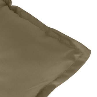 Tuinbankkussen 120x50x7 cm stof gem&ecirc;leerd taupe 5