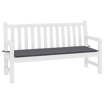 Tuinbankkussen 200x50x4 cm oxford stof antracietkleurig 3
