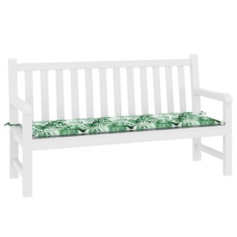 Bankkussen Blad Bladpatroon 150 x 50 x 3 cm Oxford Stof 5