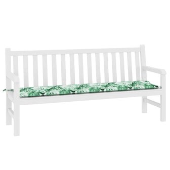 Bankkussen Blad Bladpatroon 150 x 50 x 3 cm Oxford Stof 5