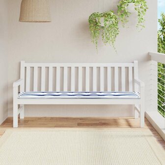 Bankkussen Gestreept Zwart Ruit 150 x 50 x 3 cm Oxford Stof 1