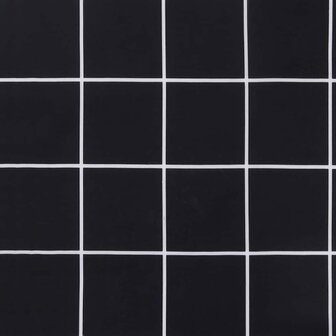 Bankkussen Geruit Zwart Ruit 150 x 50 x 3 cm Oxford Stof 8
