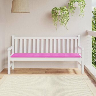 Bankkussen Effen Roze 150 x 50 x 3 cm Oxford Stof 1