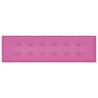 Bankkussen Effen Roze 150 x 50 x 3 cm Oxford Stof 4