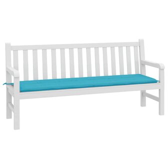 Bankkussen Effen Turquoise 150 x 50 x 3 cm Oxford Stof 3