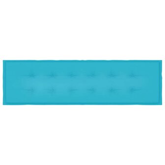 Bankkussen Effen Turquoise 150 x 50 x 3 cm Oxford Stof 4