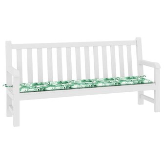 Bankkussen Blad Bladpatroon 200 x 50 x 3 cm Oxford Stof 5