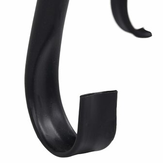 Vuurtafel moza&iuml;ek 68 cm keramiek zwart en wit 4