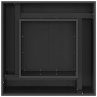 Vuurkorf Zwart 80 x 80 x 40 cm Staal 6