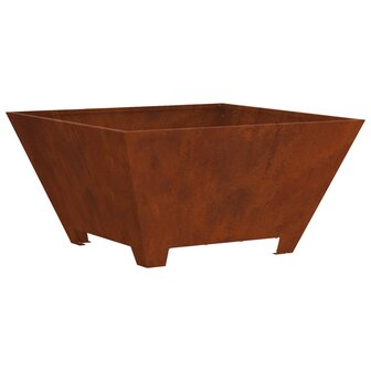 Vuurkorf Bruin 60 x 60 x 30 cm Weerbestendig staal 2