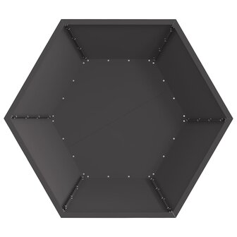 Vuurkorf Zwart 100 x 100 x 28 cm Staal 7