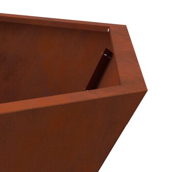 Vuurkorf Bruin 100 x 100 x 28 cm Cortenstaal 9