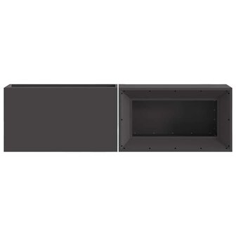 Vuurkorf Zwart 160 x 45 x 35 cm Staal 6