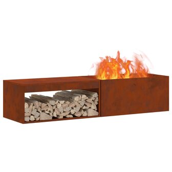 Vuurkorf Bruin 160 x 45 x 35 cm Staal 3