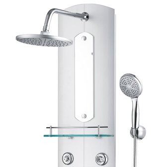 Douchepaneel 25x43x110 cm zilverkleurig  4