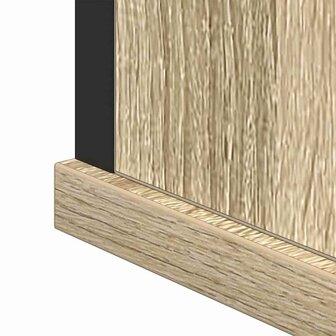 Badkamermeubelset met plank met opslag 2 pcs Bruin Bewerkt hout 8