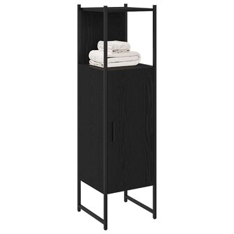 Badkamermeubelset Zwart Eiken 33 x 33 x 120,5 cm Bewerkt hout 3
