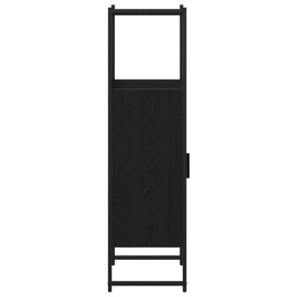 Badkamermeubelset Zwart Eiken 33 x 33 x 120,5 cm Bewerkt hout 7