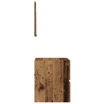 Badkamerkast met lade Oud Hout 41 x 38,5 x 45 cm Bewerkt hout 9
