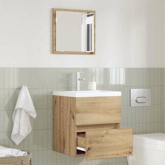 Badkamerkast Artisan Eiken 41 x 38,5 x 45 cm Bewerkt hout 1