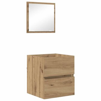 Badkamerkast Artisan Eiken 41 x 38,5 x 45 cm Bewerkt hout 2