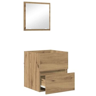 Badkamerkast Artisan Eiken 41 x 38,5 x 45 cm Bewerkt hout 5