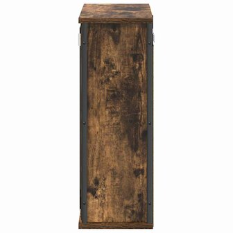 Badkamerwandkast met spiegel 50x21x60 cm gerookt eikenkleurig 7