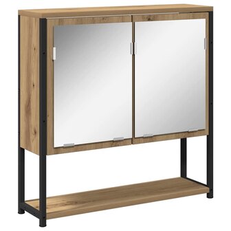 Spiegelkast Artisan Eiken 60 x 16 x 60 cm Bewerkt hout 2